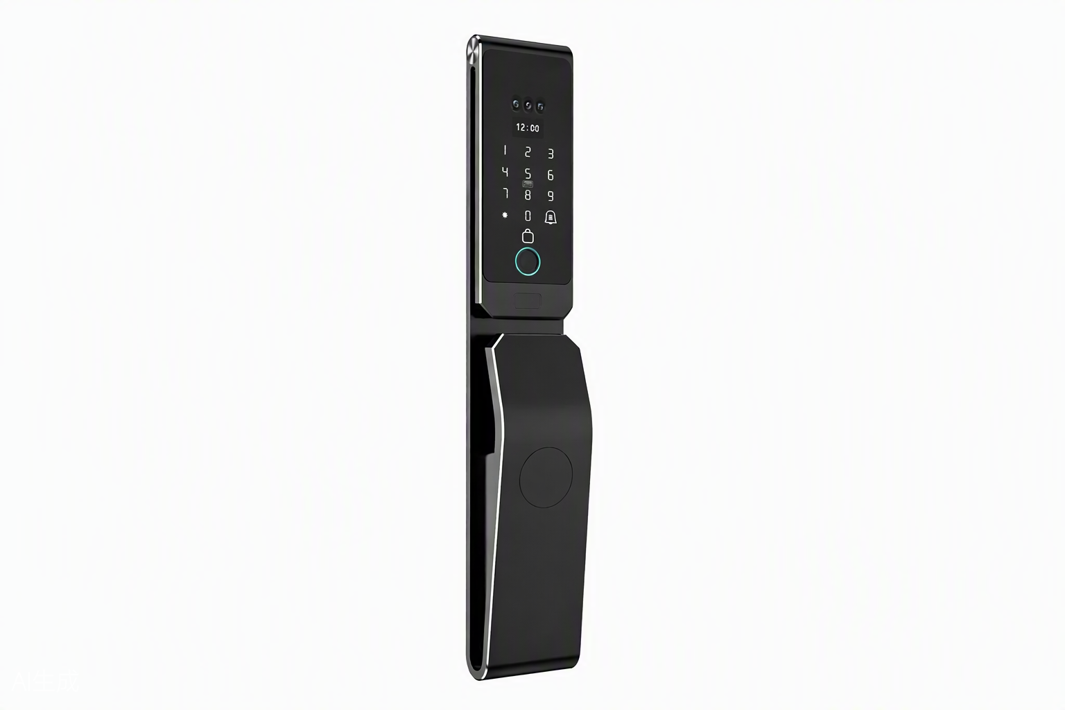 Trueway RF-3 flagship push-pull smart lock, black finish