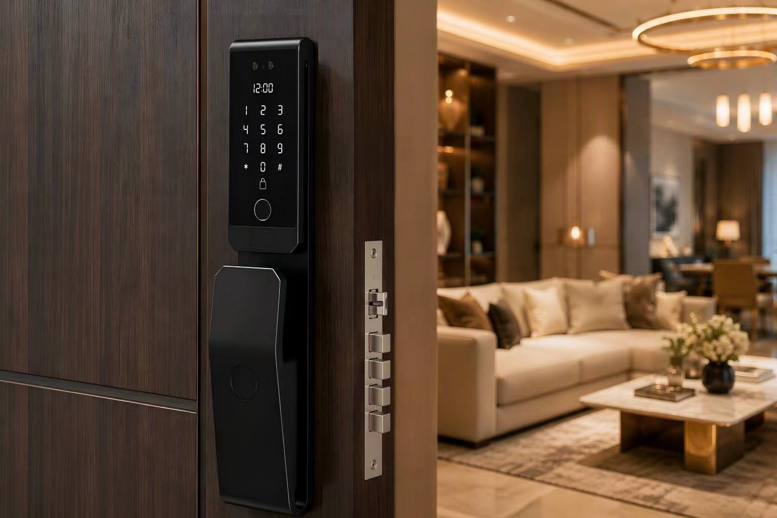 Trueway RF-3 flagship push-pull smart lock with 3D face recognition